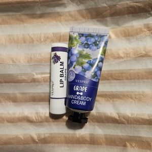 Gift sets from Vespro grape 🍇 hand lotion and grape 🍇 lip balm